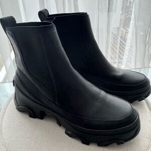 SOREL WATERPROOF CHELSEA BREX BOOTS - BLACK 7.5 US